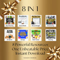 8-in-1 Home Management Bundle PDF | Declutter, Clean, Budget, Plan Meals, Track Debt & Savings, No Spend Challenge + Home Binder