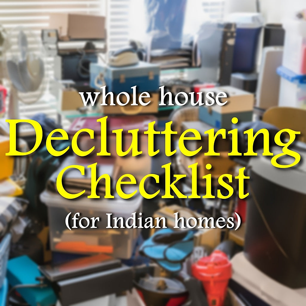 Whole House Decluttering Guide (24 pages) PDF– Room-by-Room Guide to a Calm & Organized Home