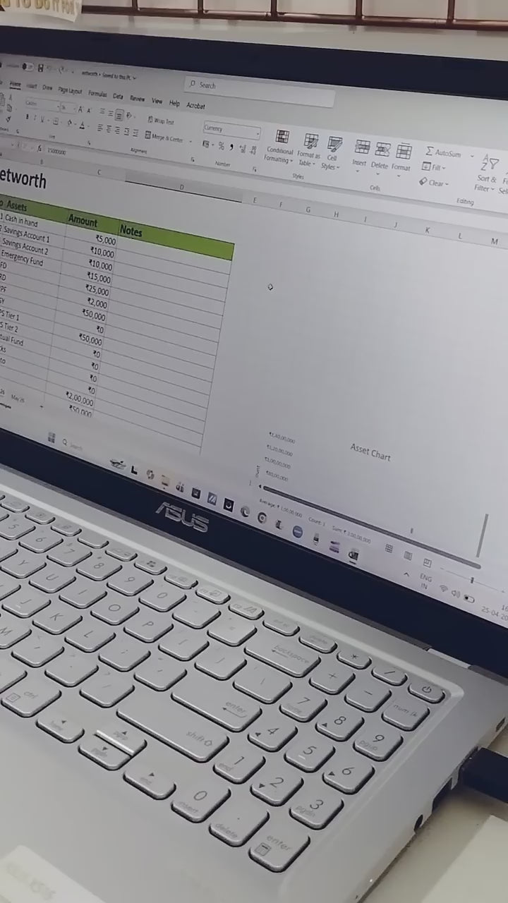 2-in-1 Excel Budget & Excel Net Worth Tracker | Personal Finance Planner