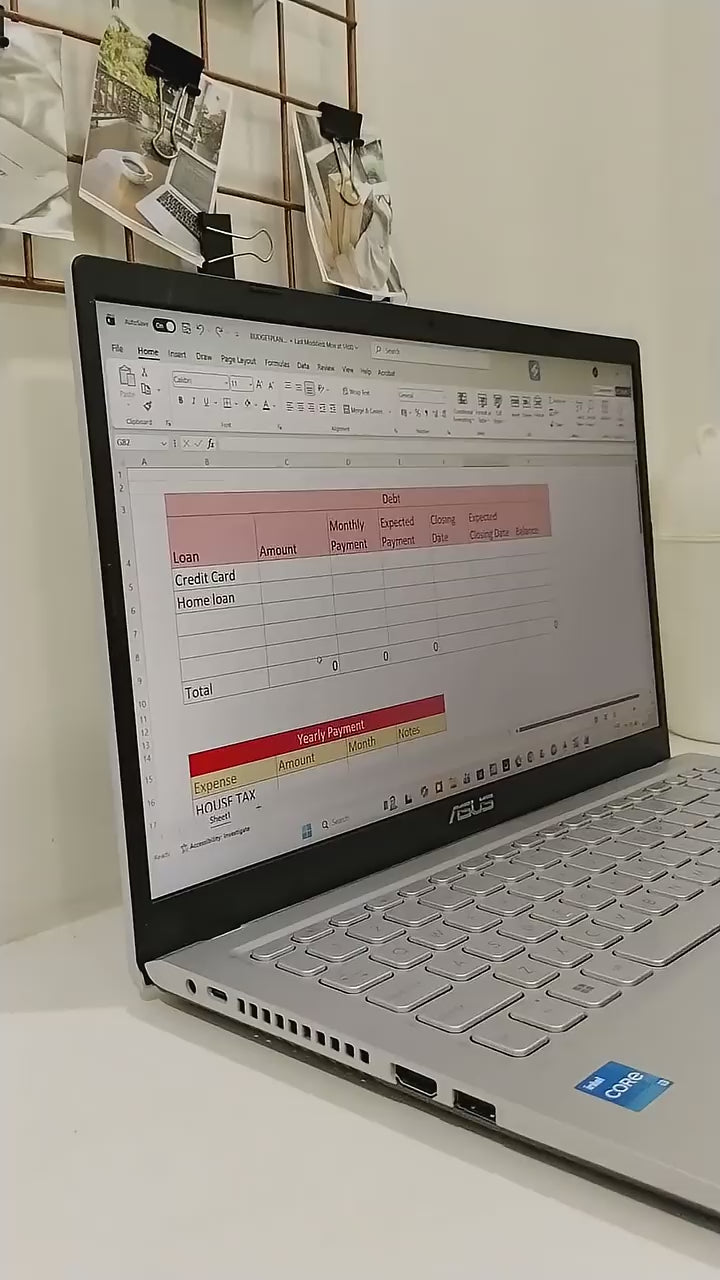 2-in-1 Excel Budget & Excel Net Worth Tracker | Personal Finance Planner
