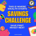 Savings Challenge Workbook – 18 Pages (PDF)
